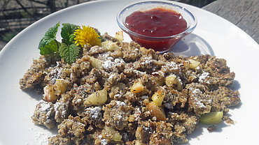 Frittata spezzettata di grano saraceno
