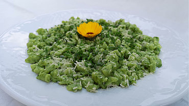 Spätzle agli spinaci