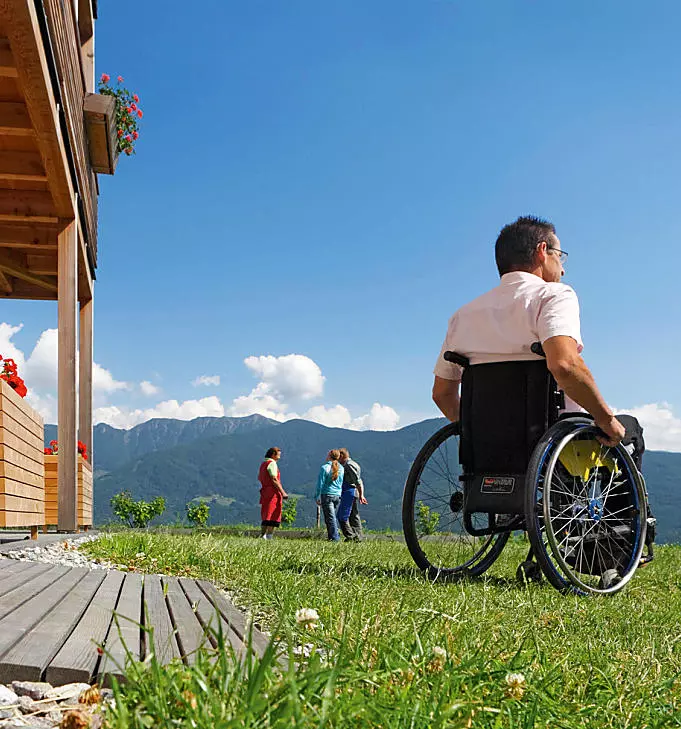 Vacanze in un maso per diversamente abili in Alto Adige