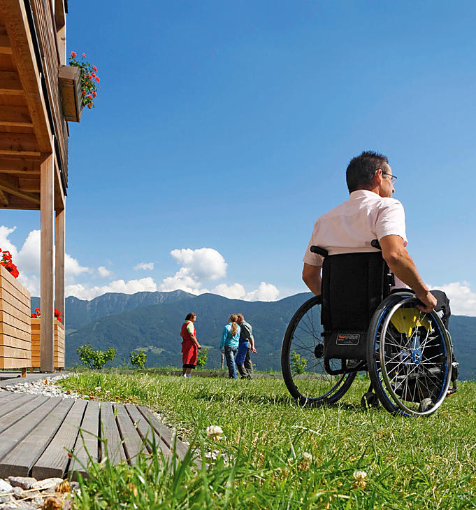 Vacanze in un maso per diversamente abili in Alto Adige