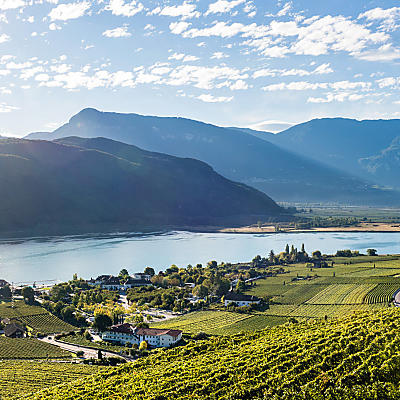 Lago di Caldaro: la spiaggia delle Alpi