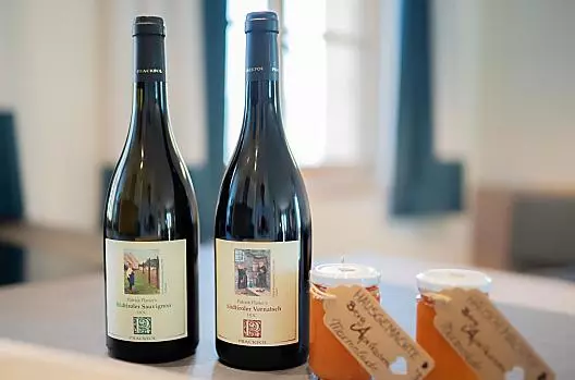 Sauvignon e Schiava di nostra coltivazione