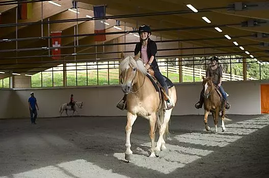 Equitazione nel maneggio
