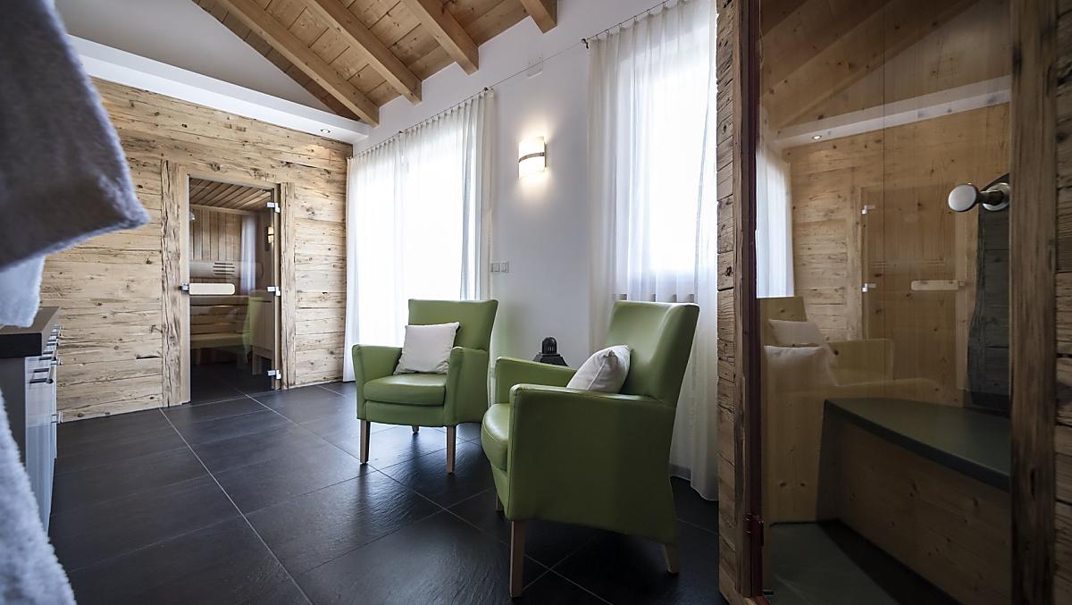 Sauna, sala relax, cabina a infrarossi