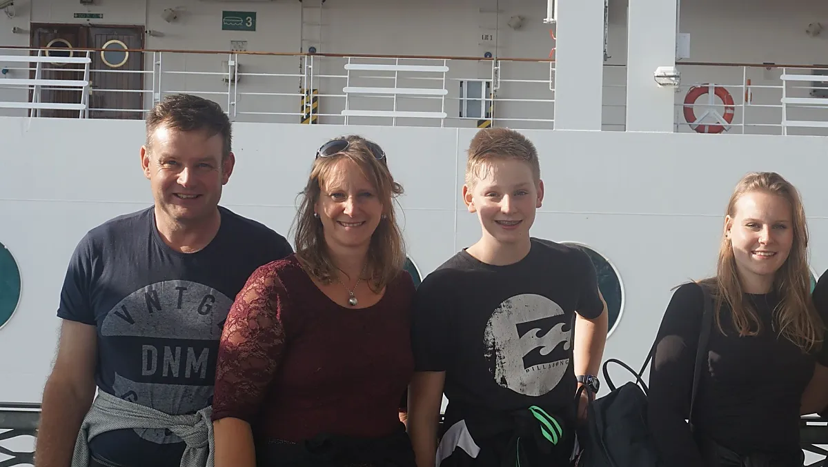 Thomas e Annelies con i loro figli Claudia e Alexander