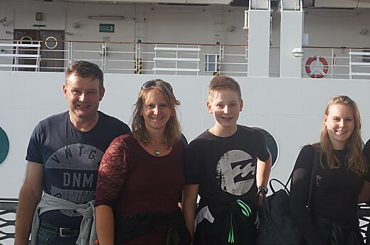 Thomas e Annelies con i loro figli Claudia e Alexander
