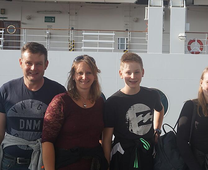 Thomas e Annelies con i loro figli Claudia e Alexander