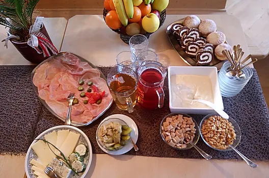 Rinforzati di fresco, i nostri ospiti iniziano la giornata dopo la colazione.