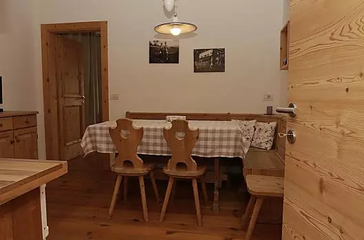 Cucina-soggiorno dell'appartamento Weisshorn