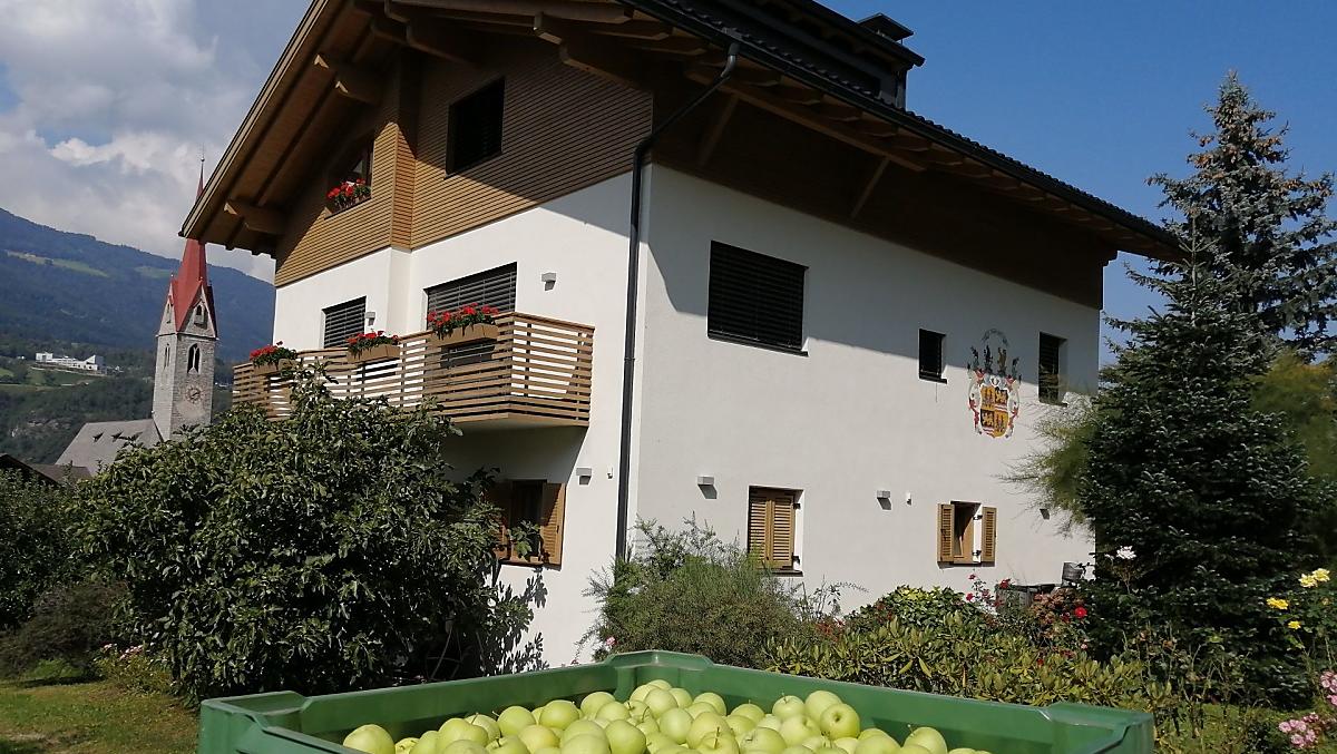 Raccolta di mele al Rumlhof