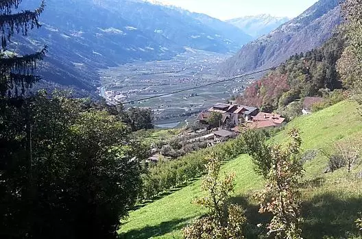 Il maso visto dall’alto