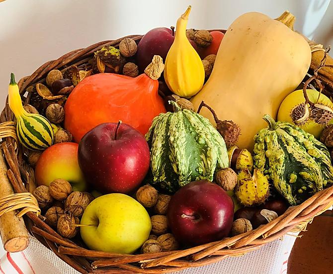 Cestino autunnale