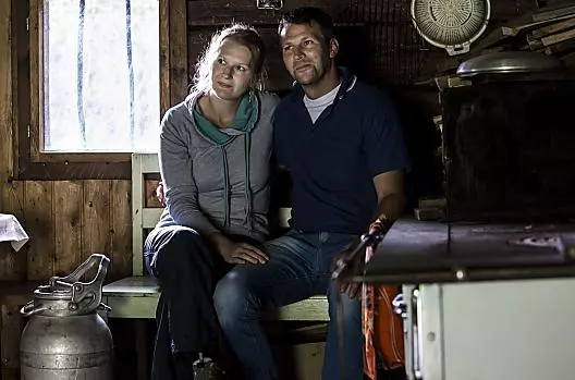 Melanie e Walter nel rifugio alpino