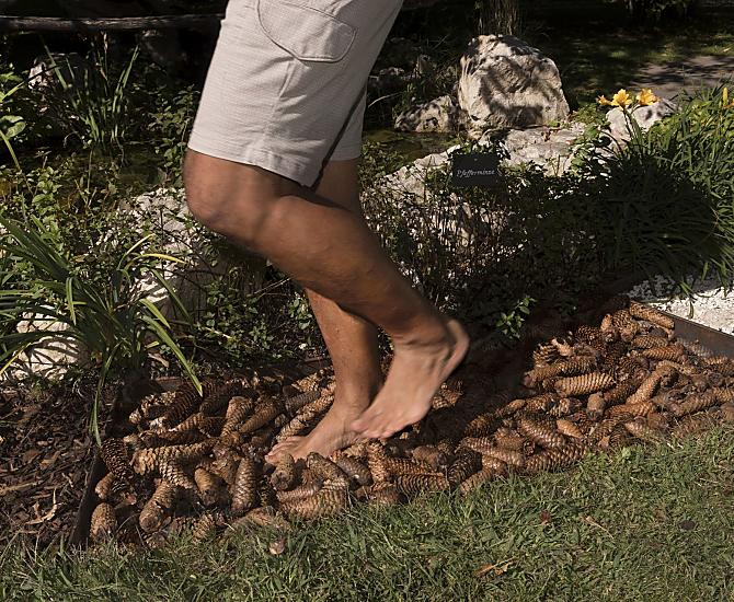 Sentiero a piedi nudi