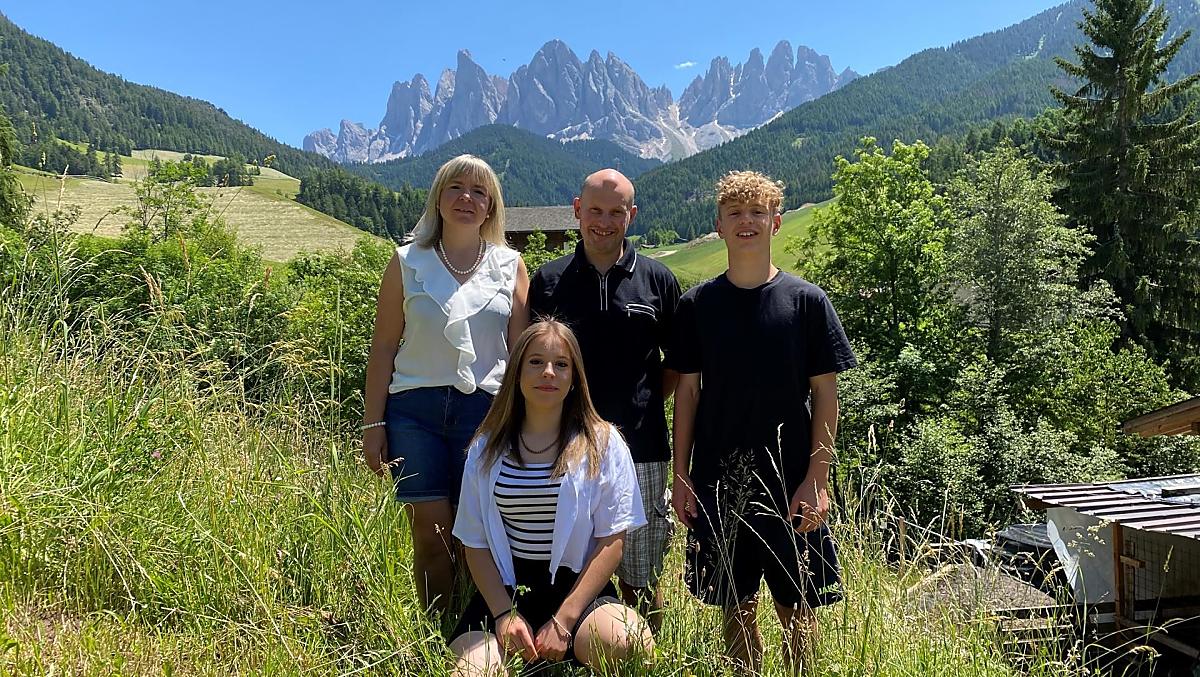 La famiglia Leitner: Veronika, Markus, Jakob & Lena