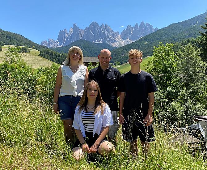 La famiglia Leitner: Veronika, Markus, Jakob & Lena