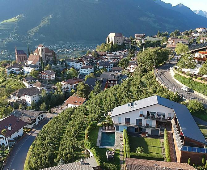 Il Prairerhof con vista sul centro del villaggio