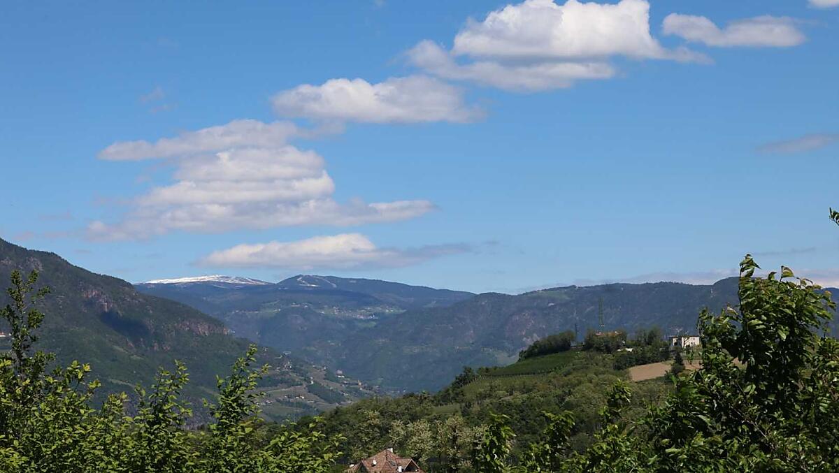Vista dal balcone dell’appartamento