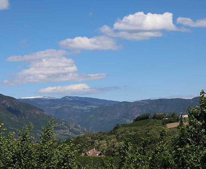Vista dal balcone dell’appartamento