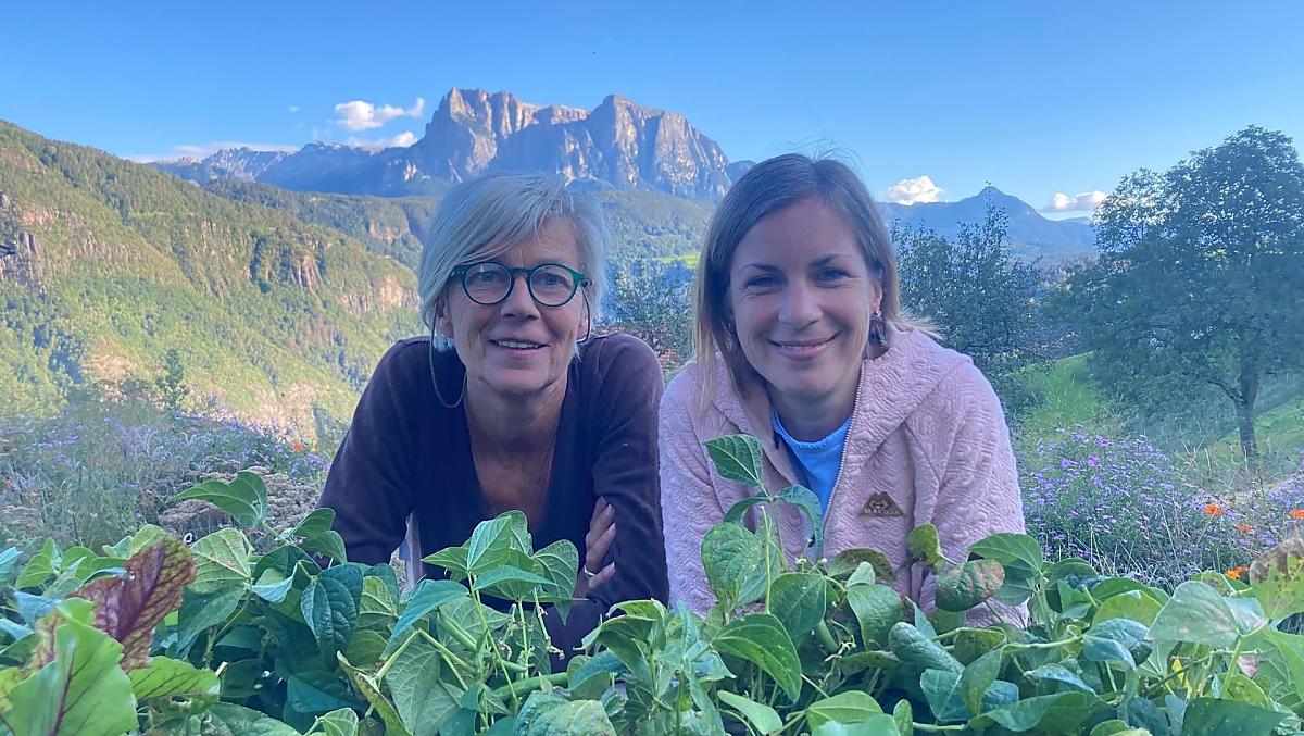 La raccolta dall'orto rialzato con Anja Natzke