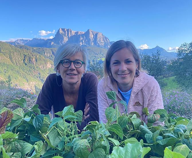 La raccolta dall'orto rialzato con Anja Natzke