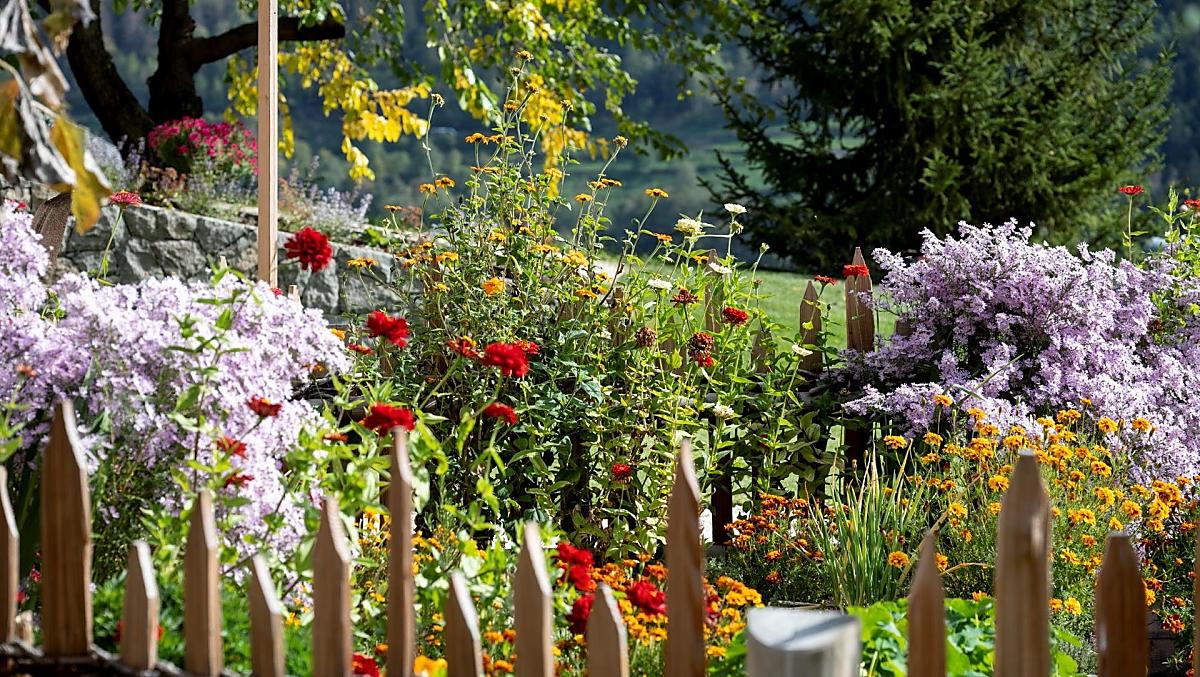 Il giardino del maso in ottobre