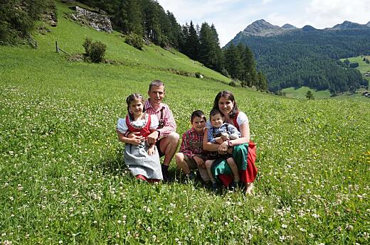 Andreas, Brigitte e i figli Stefan, Daniela e Matthias