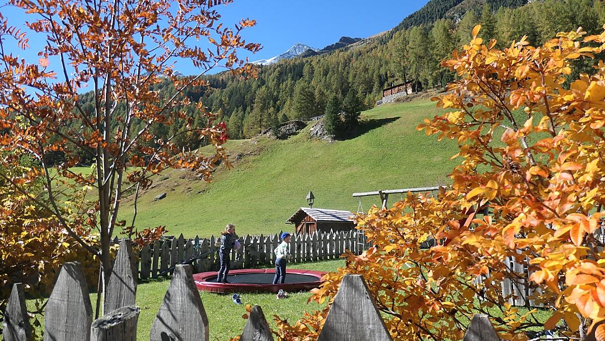 In autunno, il giardino e la natura intorno all'Oberhof.