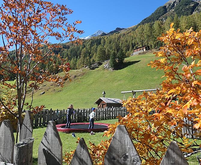 In autunno, il giardino e la natura intorno all'Oberhof.
