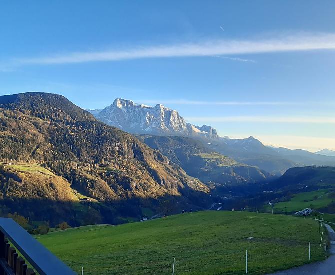 Vista limpida in una bella giornata autunnale