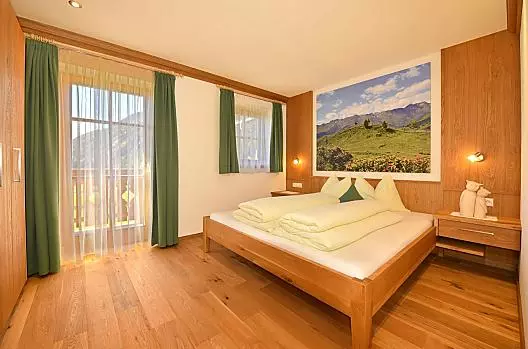Camera da letto dell'appartamento vacanze Hochstein