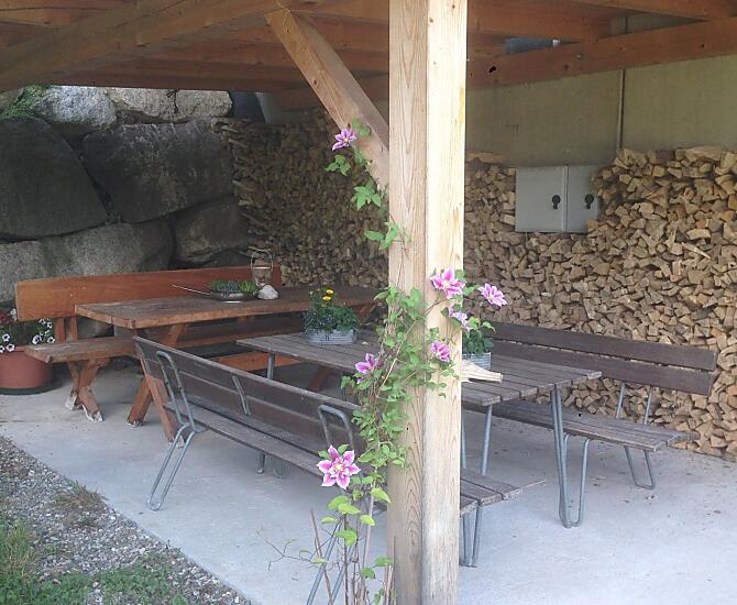 Angolo accogliente con area barbecue