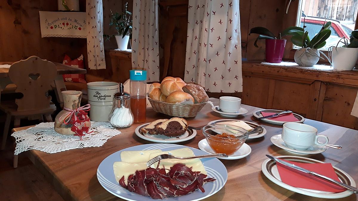 Colazione con prodotti dal maso