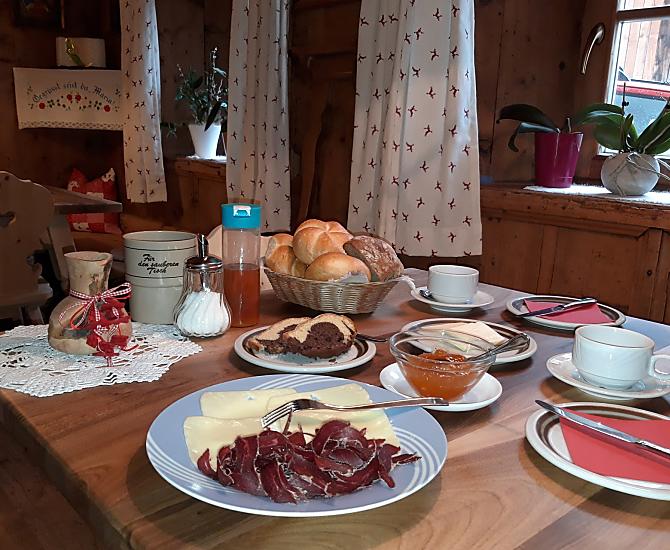Colazione con prodotti dal maso