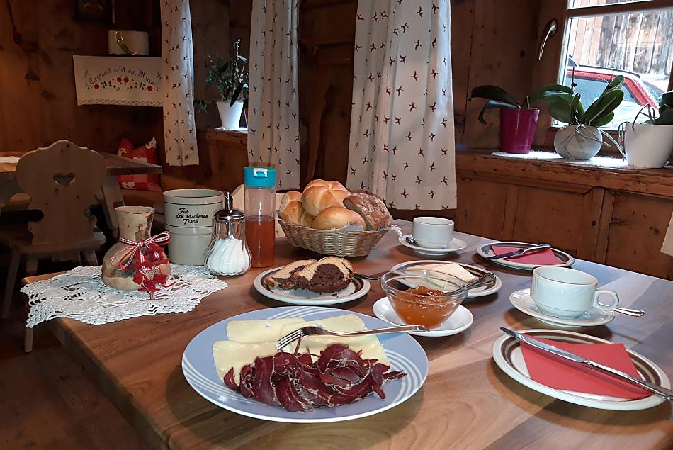 Colazione con prodotti dal maso