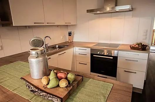 La cucina dell'appartamento Dolomites