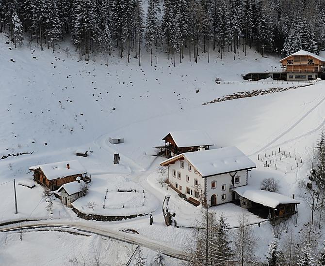 Idilliaco paesaggio invernale