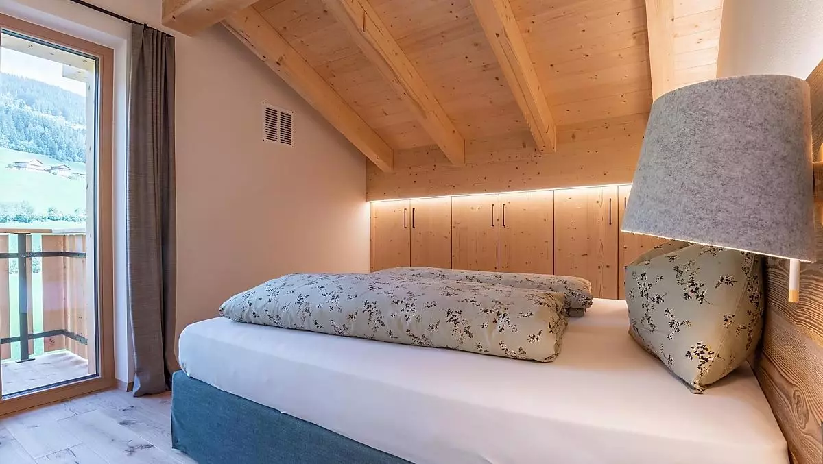 Appartamento Furca, la camera da letto
