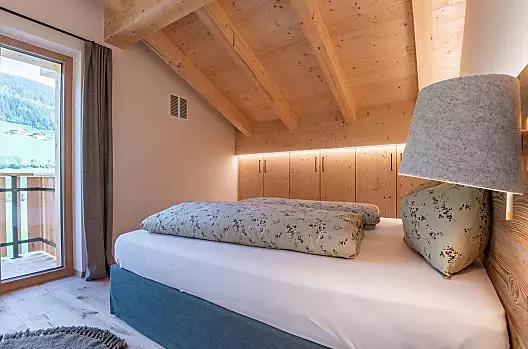 Appartamento Furca, la camera da letto