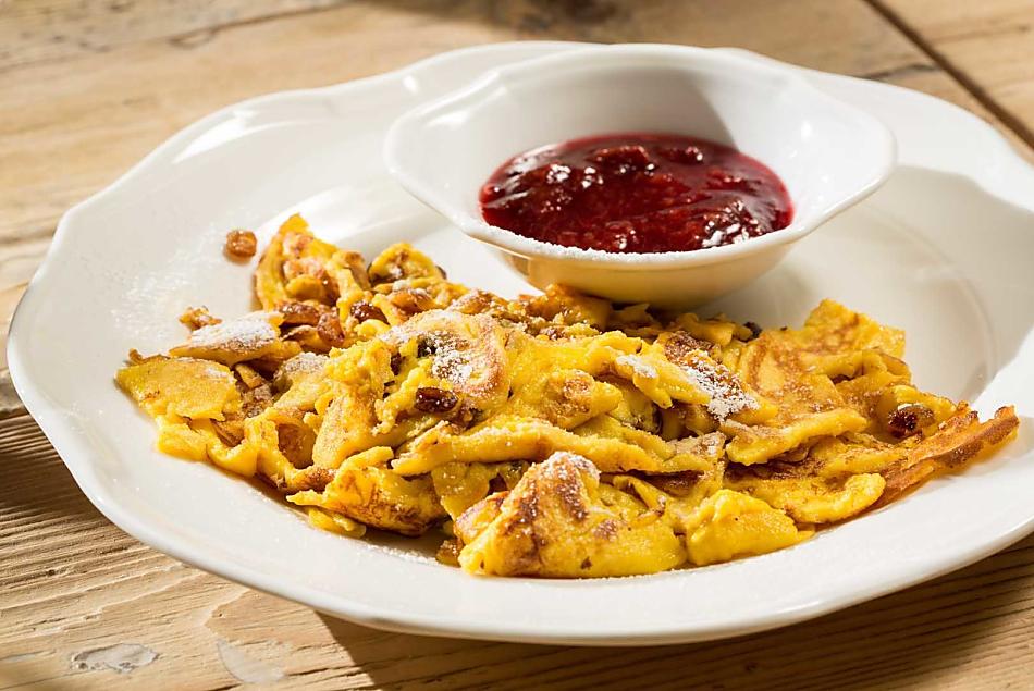 Kaiserschmarrn con marmellata fatta in casa