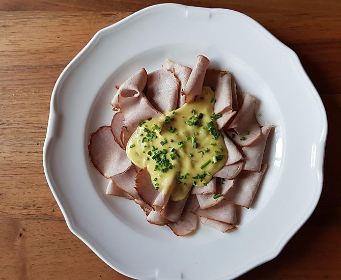 Arrosto freddo di maiale nostrano con salsa casalinga