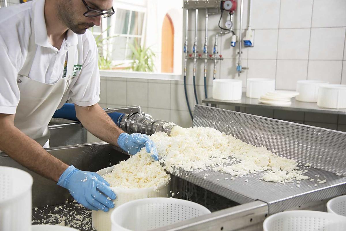 Es entsteht der sogenannte "Käsebruch"