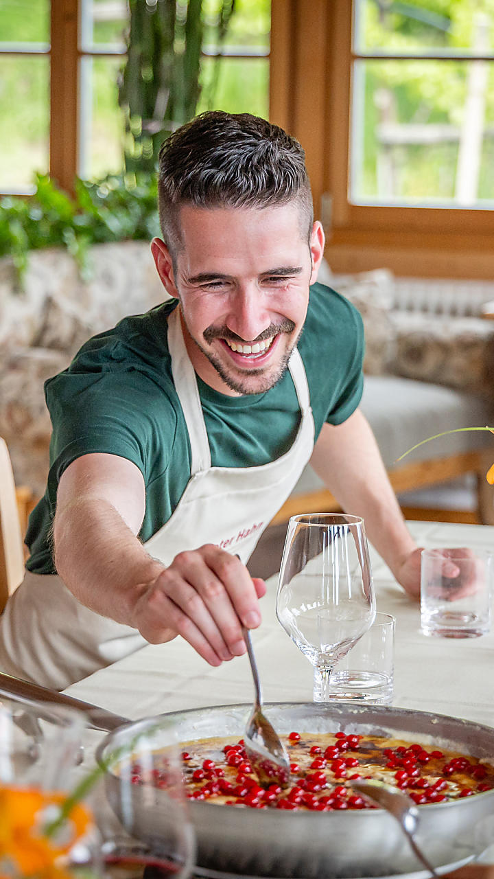 Ingredienti regionali
combinati con 
piatti tradizionali.