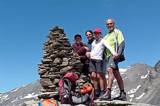 Christine e Roland, con i figli Andrea e Florian