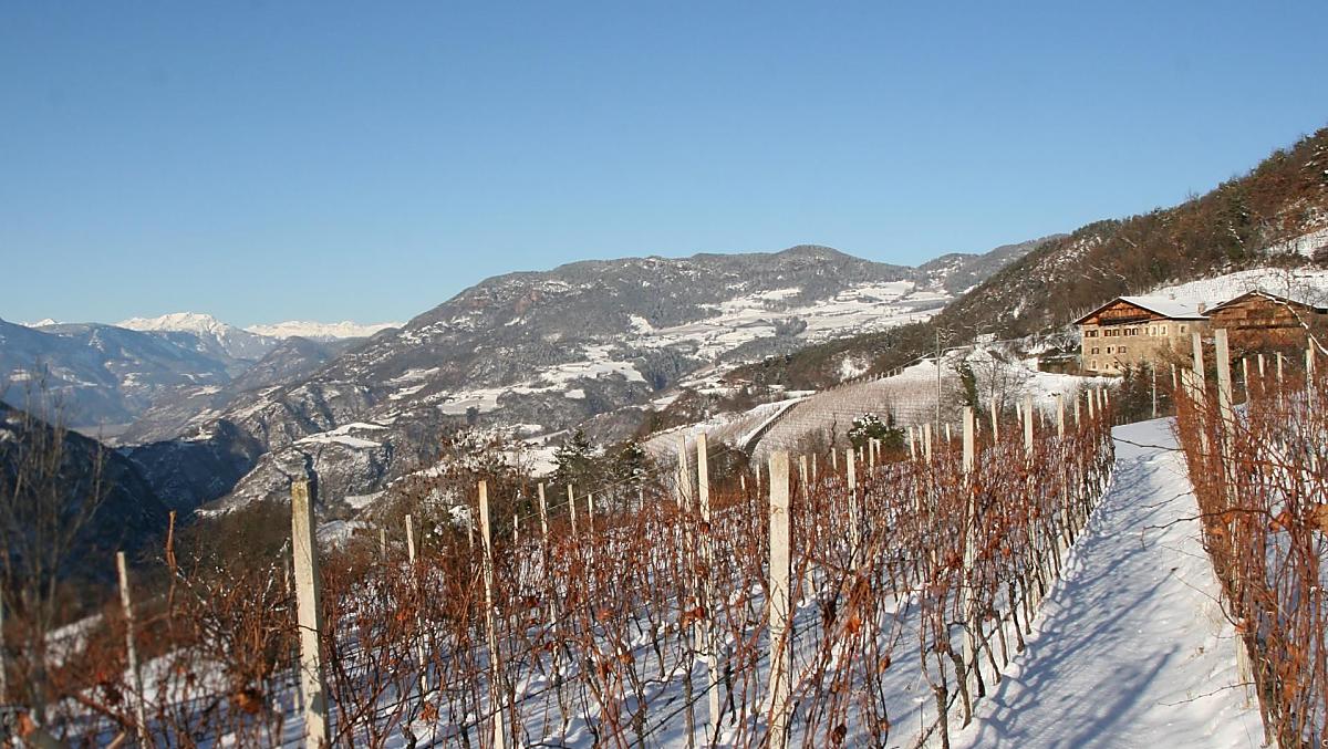 Vista invernale sulla valle