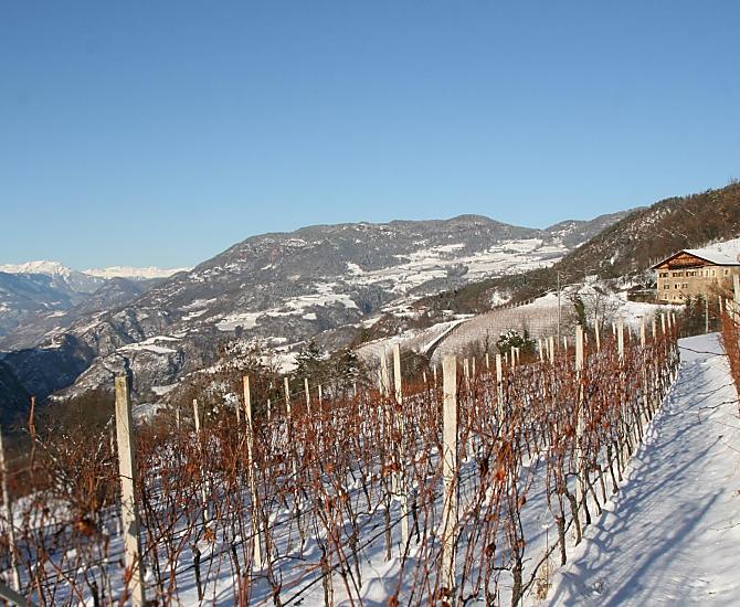 Vista invernale sulla valle