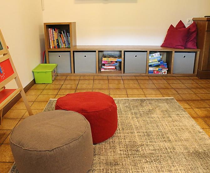 Sala giochi e soggiorno