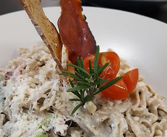 Tagliatelle di grano saraceno fatte in casa