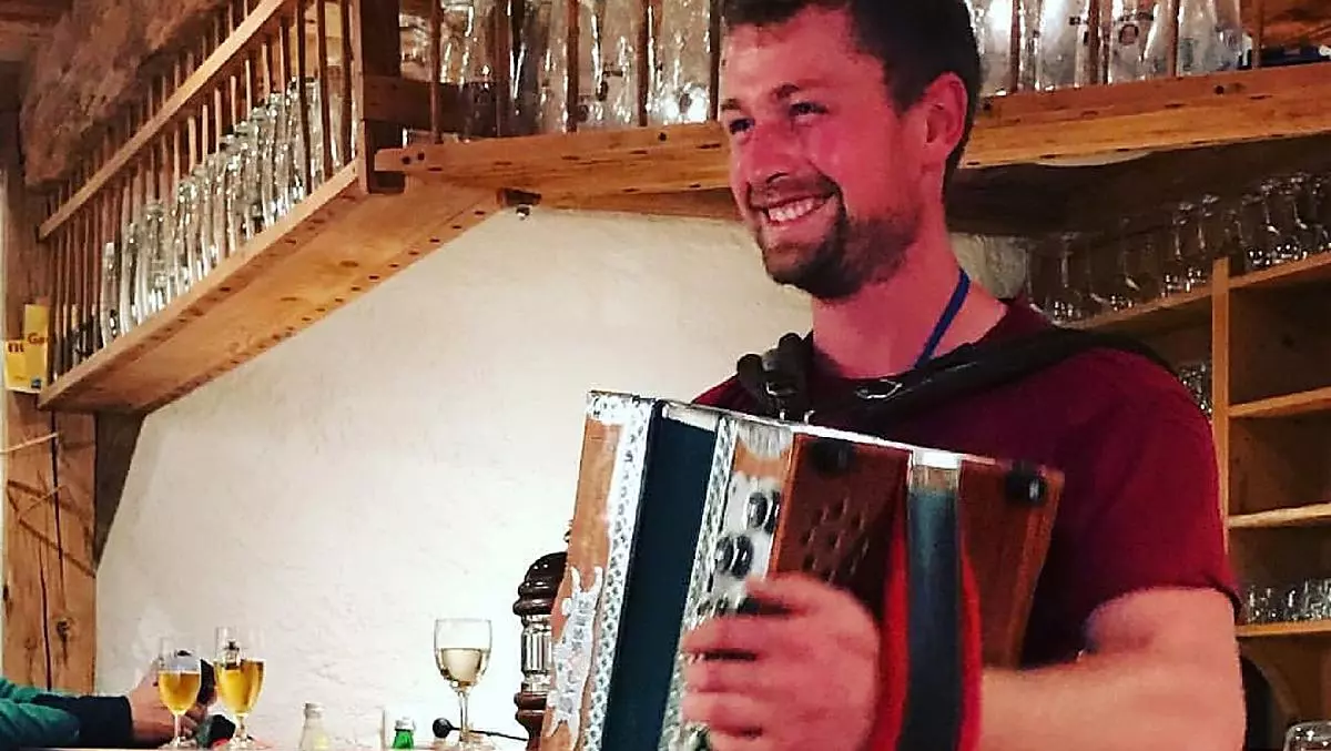 Nella nostro maso la musica non manca mai.