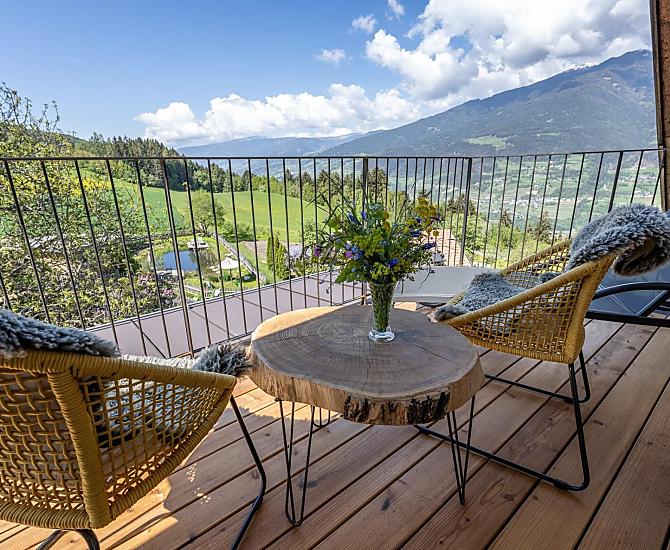 Terrazza panoramica dell’appartamento Nussbaum
